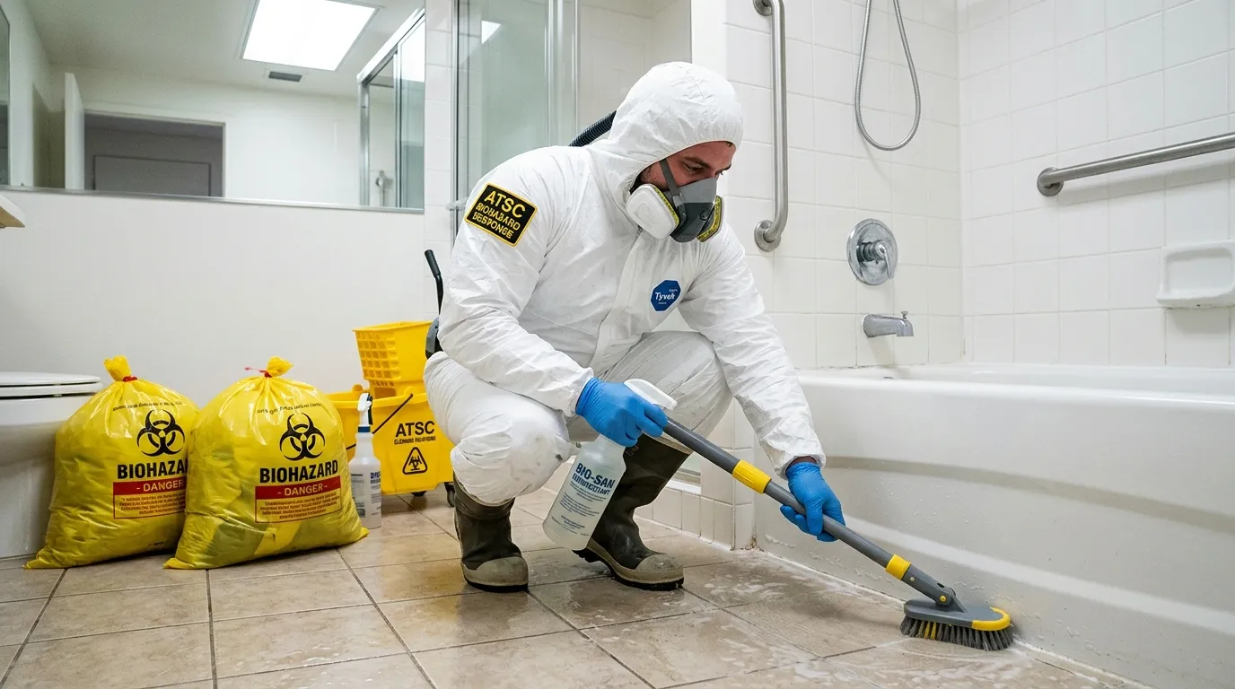 Decontamination equipment deployed for Blood Cleanup in Itasca